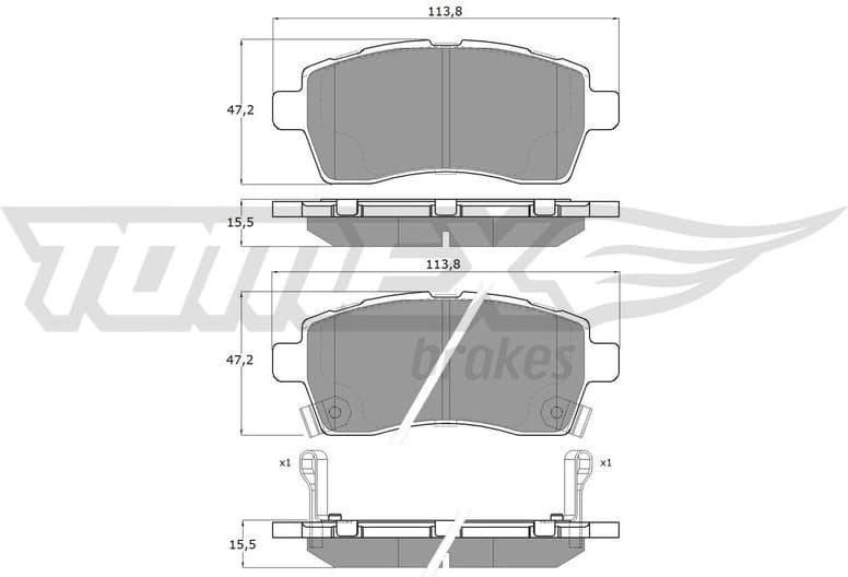 Brake Pad Set, disc brake TX 19-69