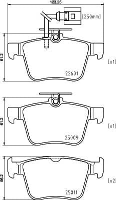 Brake Pad Set, disc brake 8DB 355 025-661 - image 4