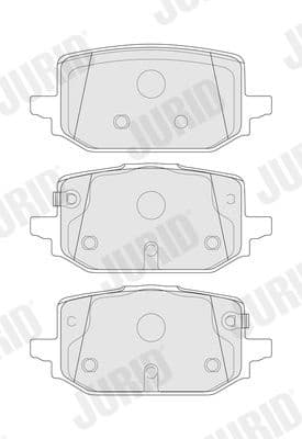 Brake Pad Set, disc brake 574265J - image 3