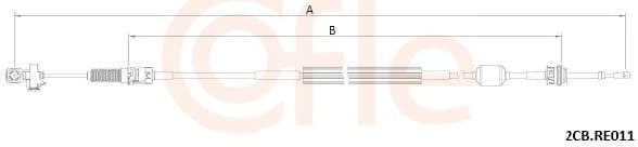 Cable Pull, manual transmission 92.2CB.RE011