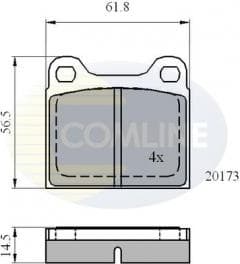Brake pads rear CBP0731 - image 2