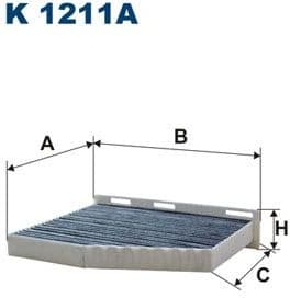 Filter, cabin air K1211A