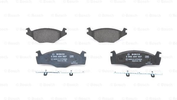 Brake Pad Set, disc brake 0986494057