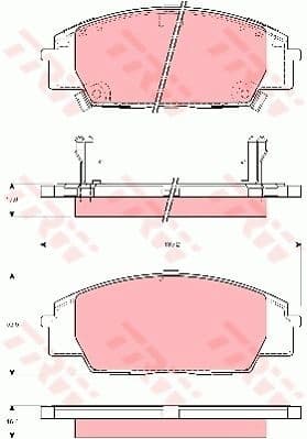 Brake Pad Set, disc brake GDB3250