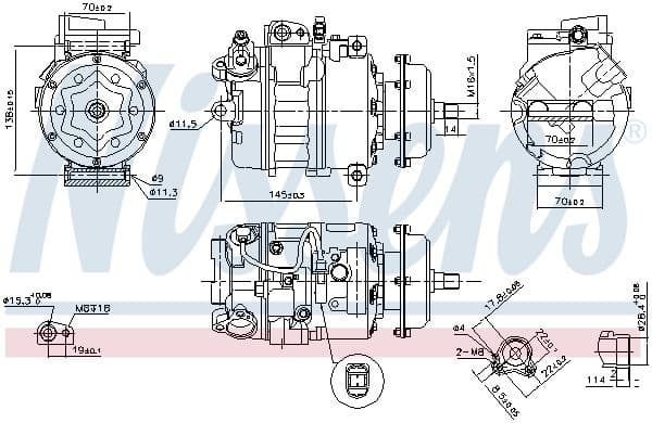 Compressor, air conditioning ** FIRST FIT ** 890635