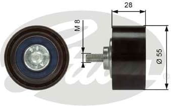 Deflection/Guide Pulley, V-ribbed belt DriveAlign™ T36373