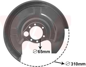 Brake protection plate 0322373