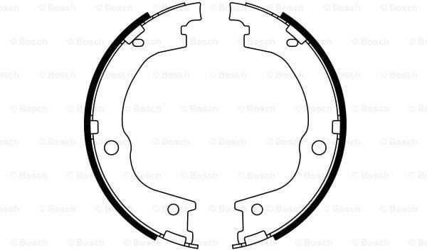 Brake Shoe Set, parking brake 0986487780 - image 2
