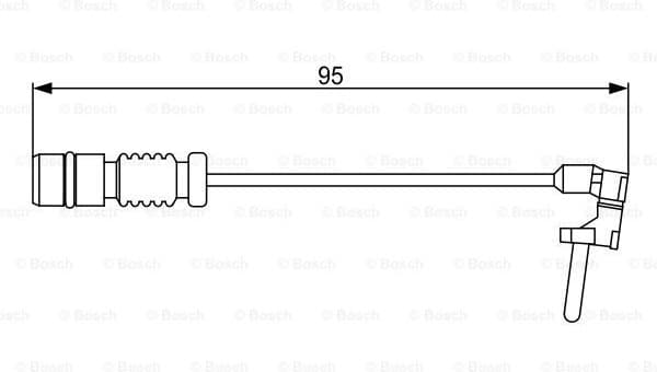 Warning Contact, brake pad wear 1987474901
