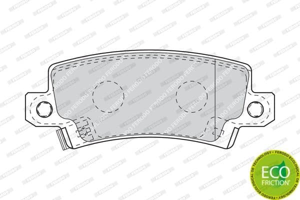 Brake pads rear, Top Quality FDB1574 - image 3