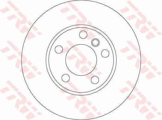 Brake Disc TRW SINGLE DF4390S - image 2