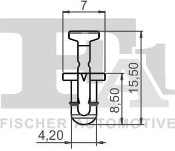 Clip, trim/protection strip 11-20022.5 - image 2