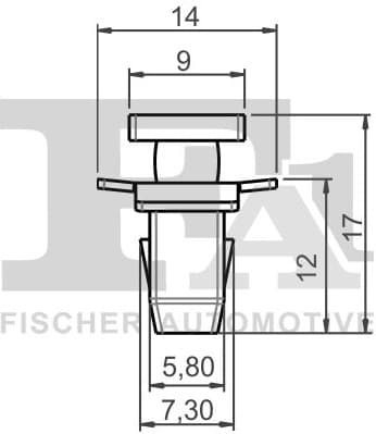 Clip, trim/protection strip 72-40008.5 - image 2