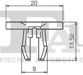 Clip, trim/protection strip 13-60002.5 - image 2