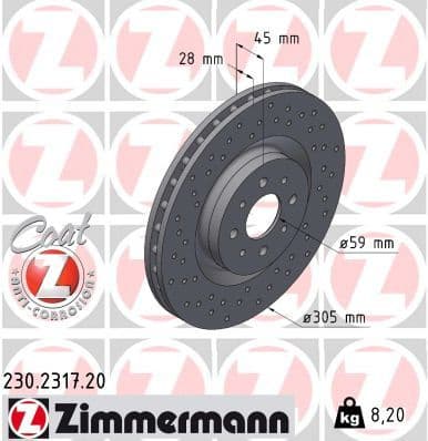 Brake Disc COAT Z 230.2317.20