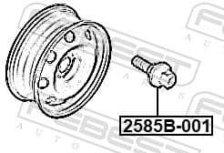 Wheel Stud 2585B-001 - image 2
