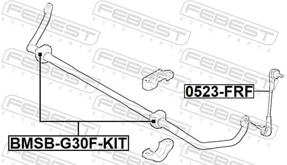 Repair Kit, stabiliser bush BMSB-G30F-KIT - image 2