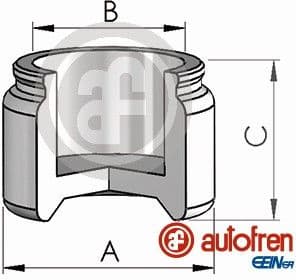 Piston, brake caliper D025880