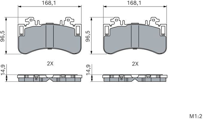 Brake Pad Set, disc brake 0 986 460 252 - image 5