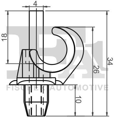 Clip, trim/protection strip 11-40155.5 - image 2