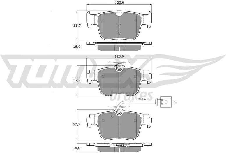 Brake Pad Set, disc brake TX 60-101