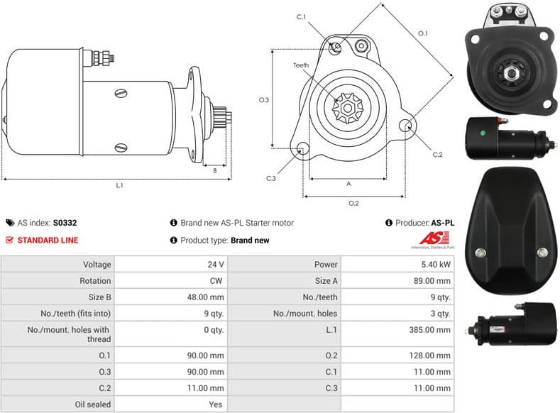 Starter AS S0332 - image 5