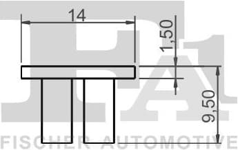 Clip, trim/protection strip 14-10016.5
