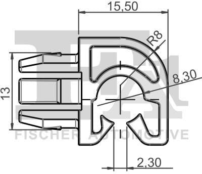 Clip, trim/protection strip 21-40069.5 - image 2
