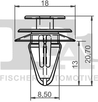 Clip, trim/protection strip 78-40010.5 - image 2