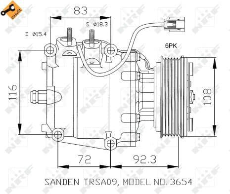 Compressor, air conditioning EASY FIT 32072