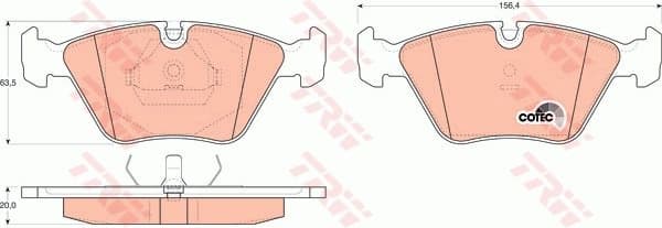 Brake pads front GDB916