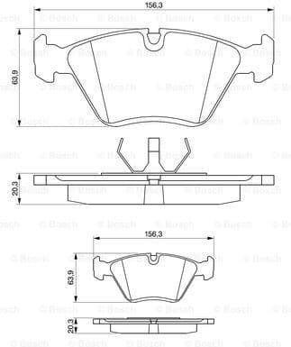 Brake Pad Set, disc brake 0986490640 - image 7