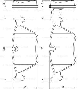 Brake Pad Set, disc brake 0986424828 - image 7