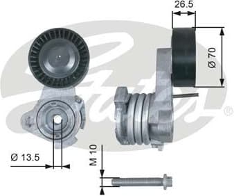 Belt Tensioner, V-ribbed belt DriveAlign™ T39112