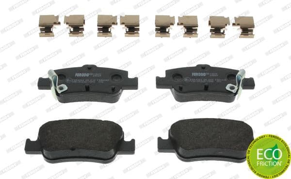 Brake pads rear, Top Quality FDB4048