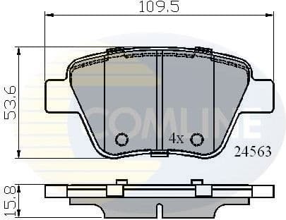 Brake pads rear CBP02022