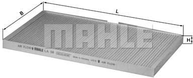 Filter cabin LA58 - image 2