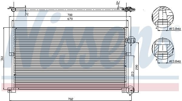 Condenser, air conditioning ** FIRST FIT ** 94586
