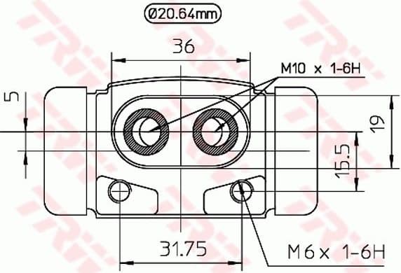 Wheel Brake Cylinder BWF193 - image 2