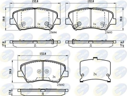 Brake pads front CBP32152