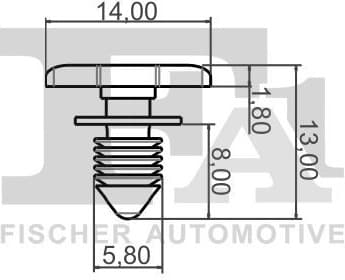 Clip, trim/protection strip 11-40147.5 - image 2
