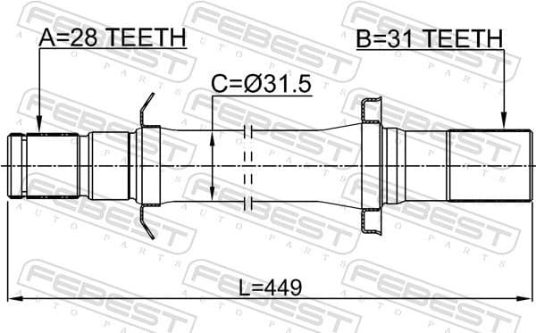 Drive Shaft 2212-MQ4RH - image 2