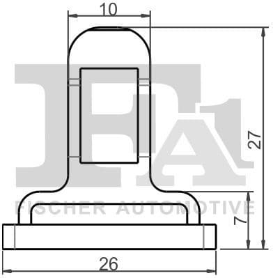 Clip, trim/protection strip 77-40053.5 - image 2