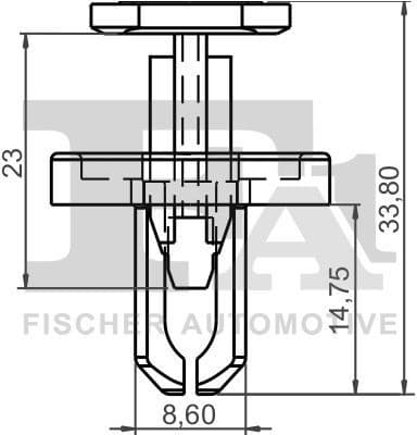 Clip, trim/protection strip 77-30018.5 - image 2