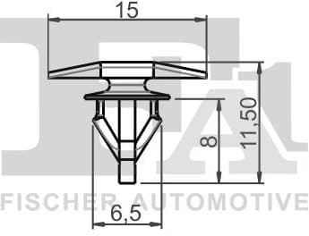 Clip, trim/protection strip 79-40049.5 - image 2