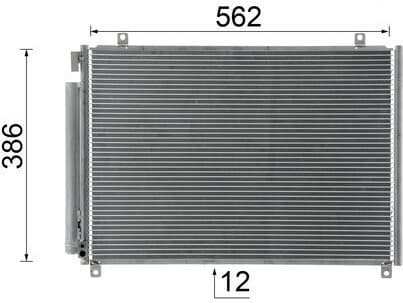 Condenser, air conditioning BEHR AC 1057 000S - image 10