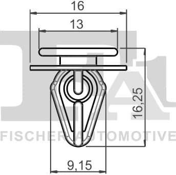 Clip, trim/protection strip 76-40009.5 - image 2