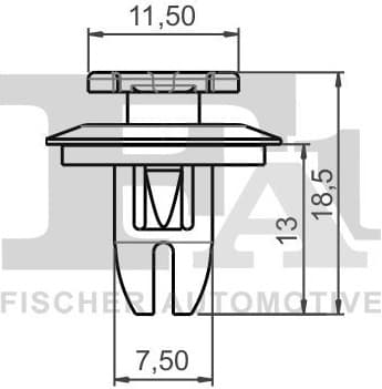 Clip, trim/protection strip 14-40089.5