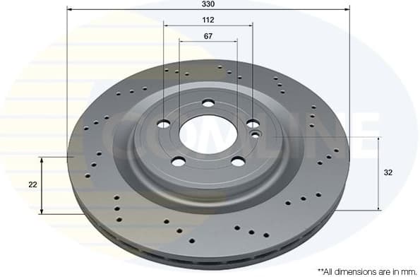 Brake Disc COATED ADC5342V