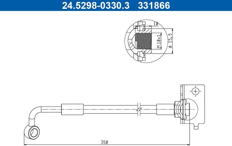 Brake Hose 24.5298-0330.3